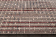 Variegated Grid | Beige / Wine