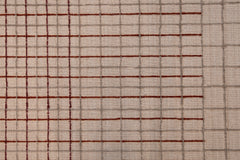 Variegated Grid | Taupe / Wine
