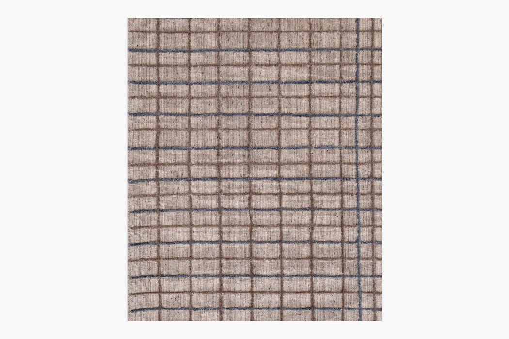 Variegated Grid | Blue / Brown