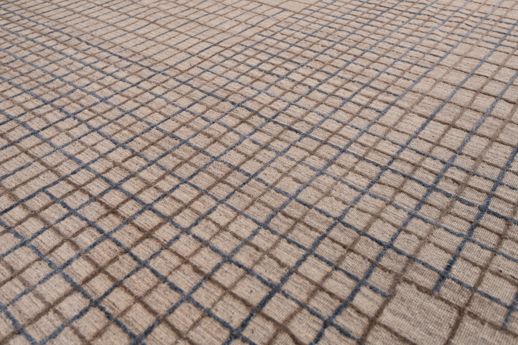 Variegated Grid | Blue / Brown
