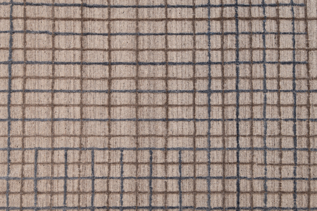 Variegated Grid | Blue / Brown