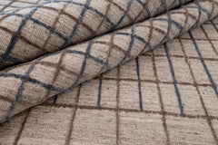 Variegated Grid | Blue / Brown