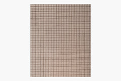 Variegated Grid | Brown / White