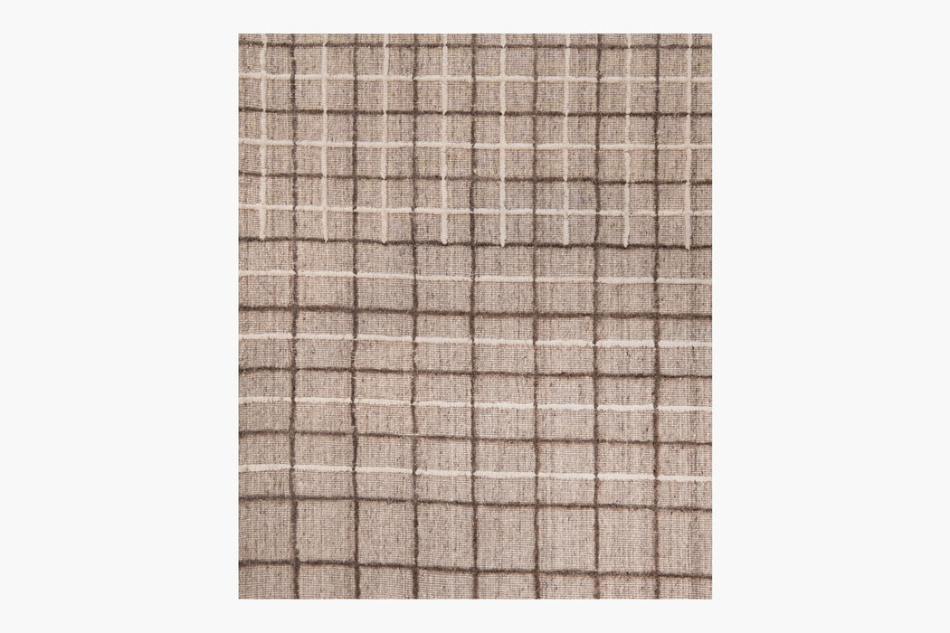 Variegated Grid | Brown / White
