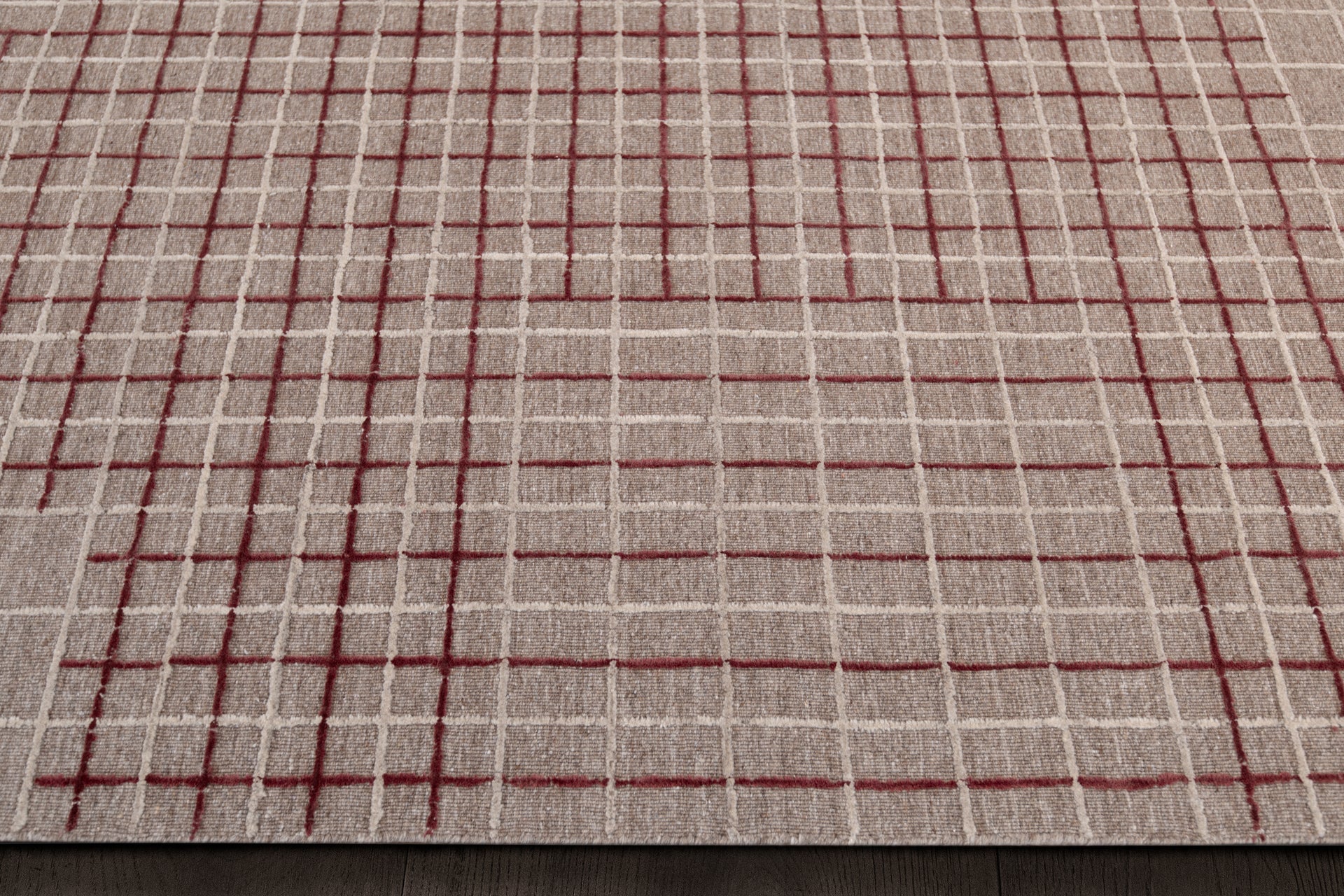 Variegated Grid | Red / Espresso