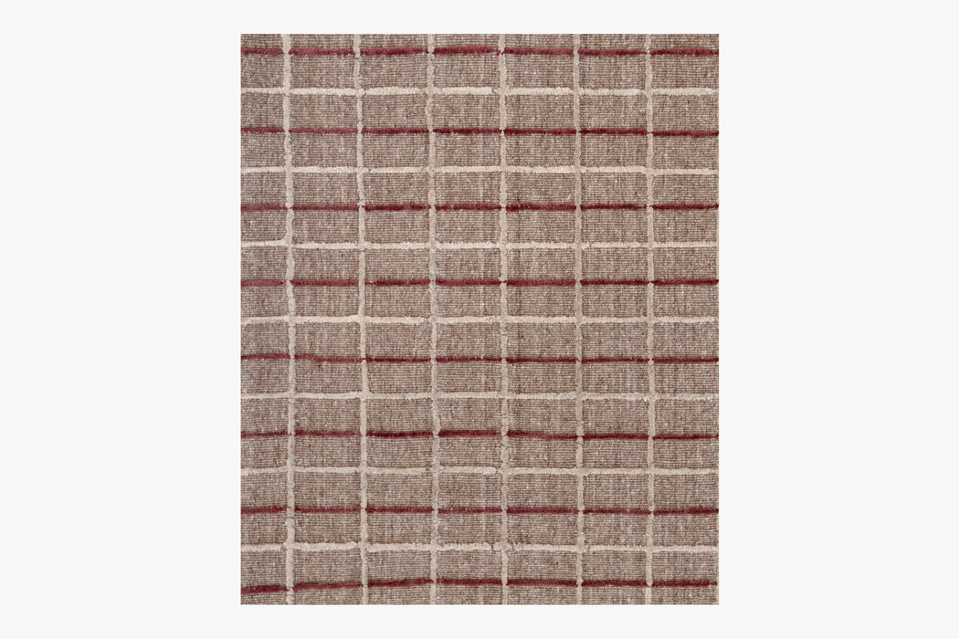 Variegated Grid | Red / Espresso