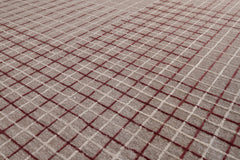 Variegated Grid | Red / Espresso