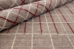 Variegated Grid | Red / Espresso