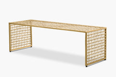 Lennox Woven Brass Coffee Table