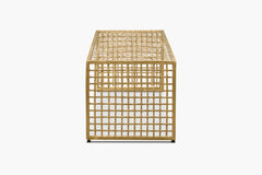 Lennox Woven Brass Coffee Table