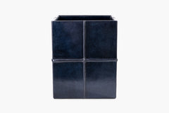 Glyn Leather Wastebasket