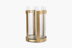 Thorne Brass Hurricane Candle Holder