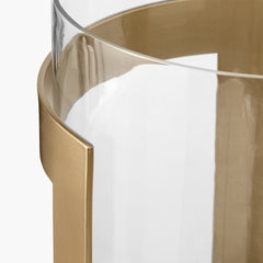 Thorne Brass Hurricane Candle Holder
