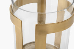 Thorne Brass Hurricane Candle Holder