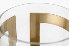 Thorne Brass Hurricane Candle Holder