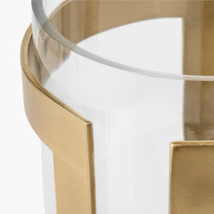 Thorne Brass Hurricane Candle Holder