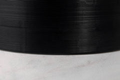 Cotes Vessel - Black on White Marble