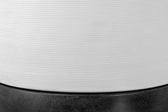Cotes Vessel - White on Black Sandstone