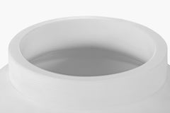 Cotes Vessel - White on Black Sandstone