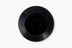 Cotes Vessel - Black on White Marble