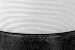 Cotes Vessel - White on Black Sandstone
