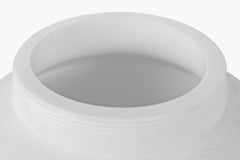 Cotes Vessel - White on Black Sandstone