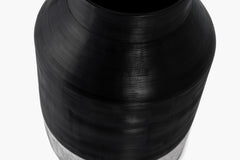 Cotes Vessel - Black on White Marble