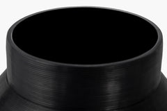 Cotes Vessel - Black on White Marble