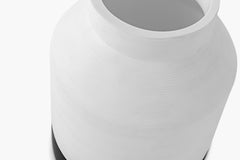Cotes Vessel - White on Black Sandstone