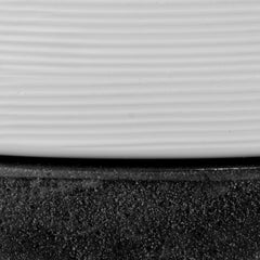 Cotes Vessel - White on Black Sandstone