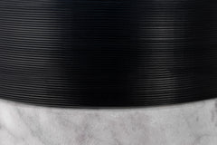 Cotes Vessel - Black on White Marble