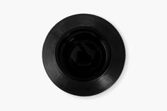 Cotes Vessel - Black on White Marble