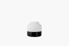 Cotes Vessel - White on Black Sandstone