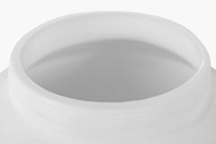 Cotes Vessel - White on Black Sandstone