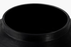 Cotes Vessel - Black on White Marble