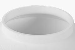 Cotes Vessel - White on Black Sandstone