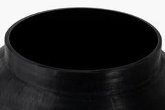 Cotes Vessel - Black on White Marble