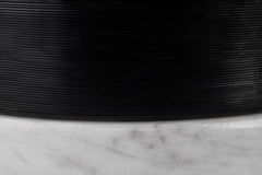 Cotes Vessel - Black on White Marble