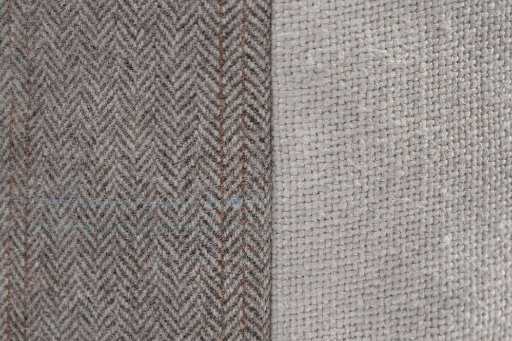Herringbone Stripe Pillow - Grey | Solid Sand