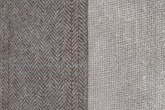 Herringbone Stripe Pillow - Grey | Solid Sand
