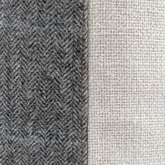 Herringbone Stripe Pillow - Charcoal | Solid Sand