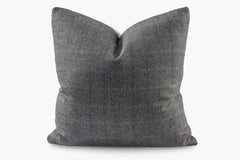 Herringbone Stripe Pillow - Charcoal | Solid Sand