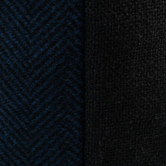 Wool Herringbone Pillow - Blue | Carbon