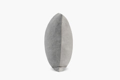 Wool Herringbone Pillow - Grey | Solid Sand