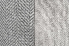 Wool Herringbone Pillow - Grey | Solid Sand