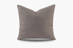 Wool Pinstripe Pillow - Beige | Solid Sand