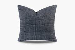 Wool Small Plaid Pillow - Charcoal | Carbon