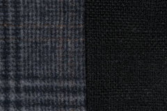 Wool Small Plaid Pillow - Charcoal | Carbon