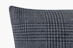 Wool Small Plaid Pillow - Charcoal | Carbon
