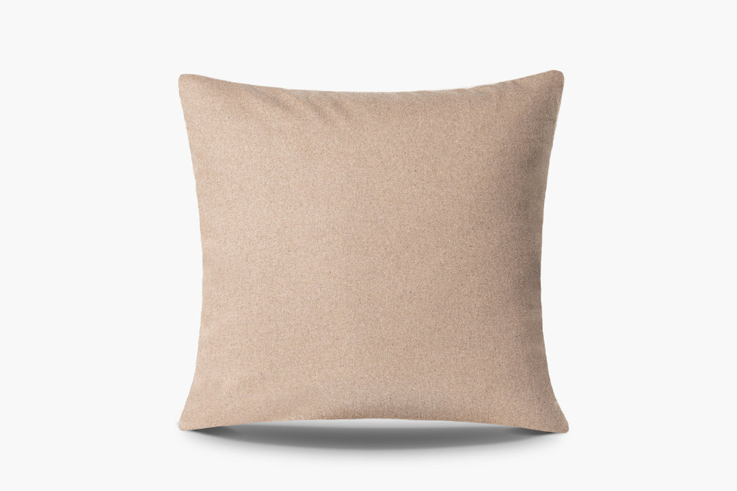 Wool Flannel Pillow - Sand | Solid Sand